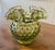 Green Late 20th Century Fenton Green Hobnail Rose Ruffled Vase For Sale - Image 8 of 8