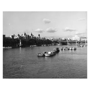 1971 Thames River London Photograph by Don Ware