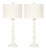 32.5 Inch H Candlestick Table Lamp in Cream - a Pair For Sale