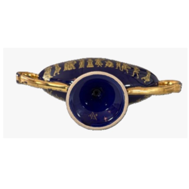 Italian Neoclassical Cobalt Blue Centerpiece Bowl, Florence (Firenze) For Sale - Image 4 of 5