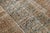 Textile Antique Mahal Wool Rug With Faded Indigo Field & Terracotta Sampler Border For Sale - Image 7 of 8