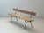 Garden Bench with Delicate Cast Iron Frame and Wooden Slats, 1950s For Sale - Image 4 of 16