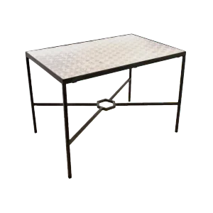 Ching Dynasty Antique Panel Custom Steel Table