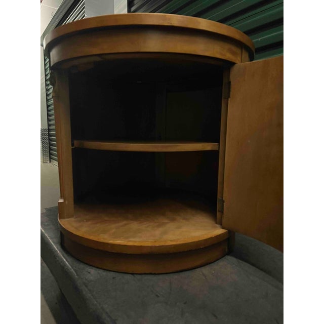 Mid-Century Modern Mid-Century Vintage Drum Side Table For Sale - Image 3 of 6