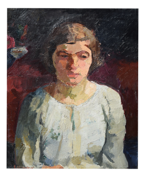 Charlotte Hilmer, Charlotte Hilmer, Painting, Young Woman, 1939-45, Framed, 1920s, Oil on Canvas