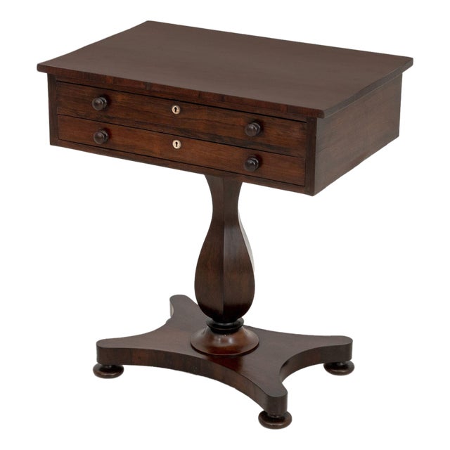 William IV Rosewood Work Table, Early 19th Century For Sale