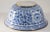 Ceramic Vintage Maitland Smith Blue and White Large Porcelain Bowl in Floral Pattern For Sale - Image 7 of 13