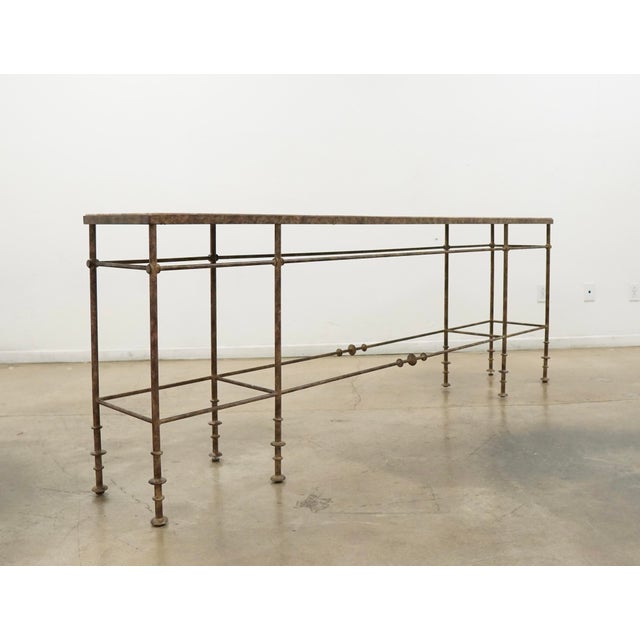 Modern Hooker La Grange St James Metal and Stone Console For Sale - Image 3 of 17