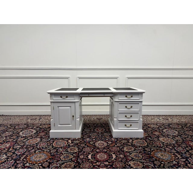 English White Chesterfield Desk For Sale - Image 3 of 18