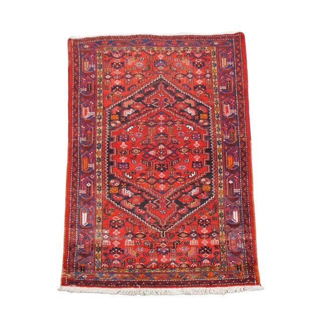 Red Rug with Patterns For Sale - Image 9 of 9