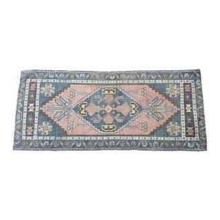 Vintage Turkish 2x3 Mini Rug For Sale