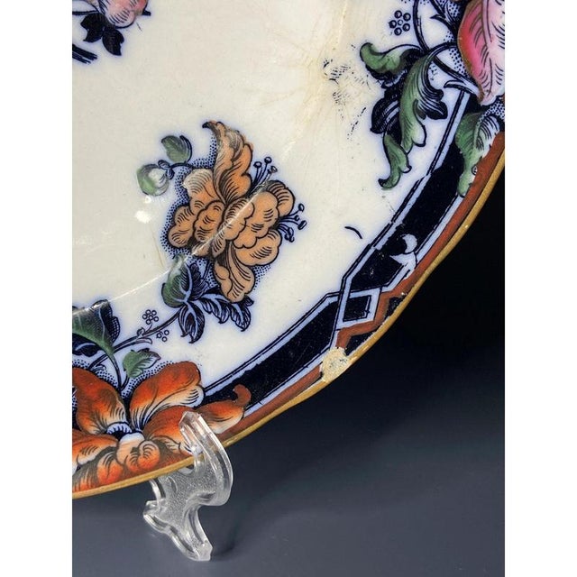 Antique Pearl / Napier Dinner Plates from Wedgwood, 1850s, Set of 2 For Sale - Image 5 of 12