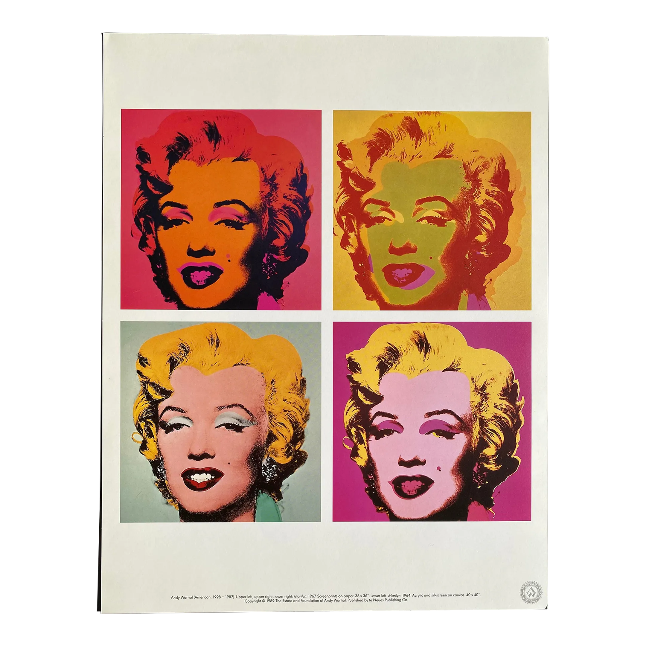 1989 Andy Warhol Foundation 