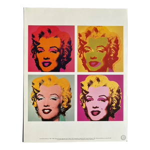 1989 Andy Warhol Foundation "Four Marilyns - 1964/1967" Pop Art Vintage Lithograph Print
