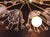 Metal Large Mid-Century Modern Snowball Ceiling Lamp in Glass and Brass by Emil Stejnar for Rupert Nikoll, 1950s For Sale - Image 7 of 18
