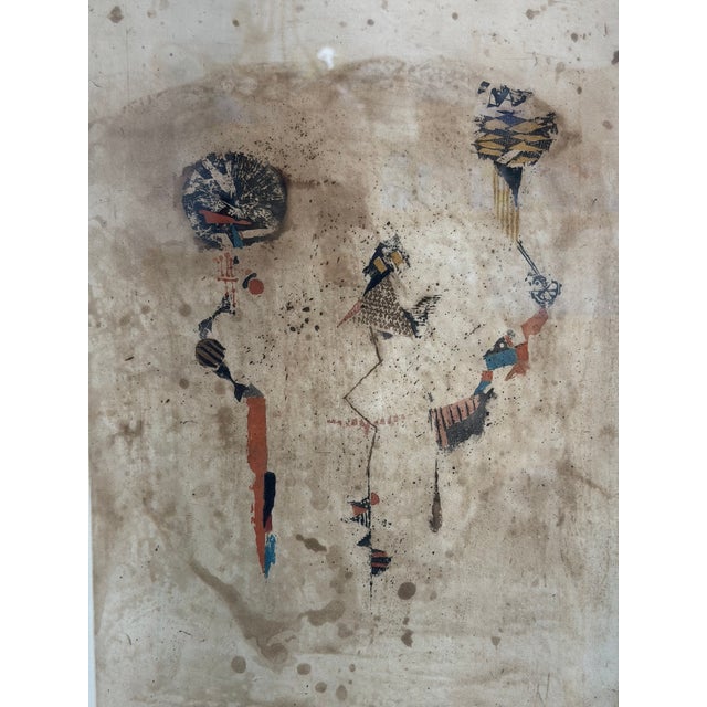 1960s Johnny Friedlander (1912-1992) Color Abstract Etching For Sale - Image 4 of 11