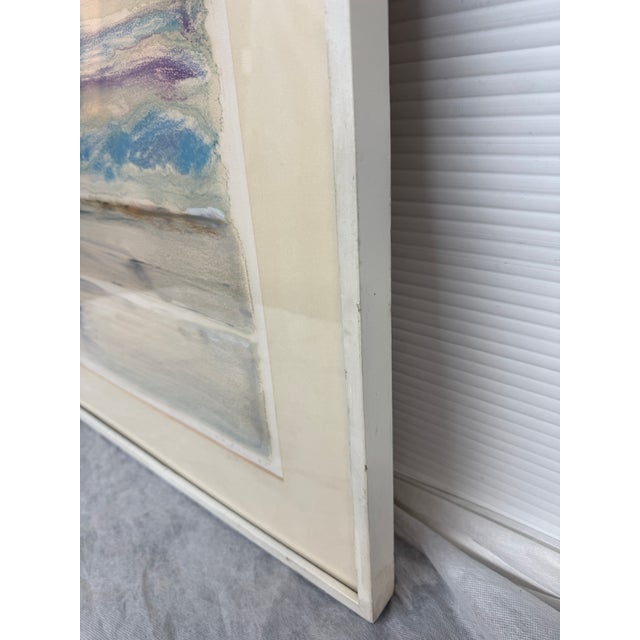 Circa 1985 Larry Welden BeachWalk Watercolor, Framed For Sale In San Francisco - Image 6 of 12