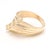 0.16ctw Diamond Diagonal Band Ring, 14k Yellow Gold, Ring Size 8.75 For Sale In Greensboro - Image 6 of 7