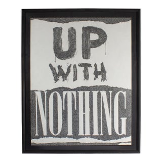 “Up With Nothing” Graphite Drawing by James Spencer Russell For Sale
