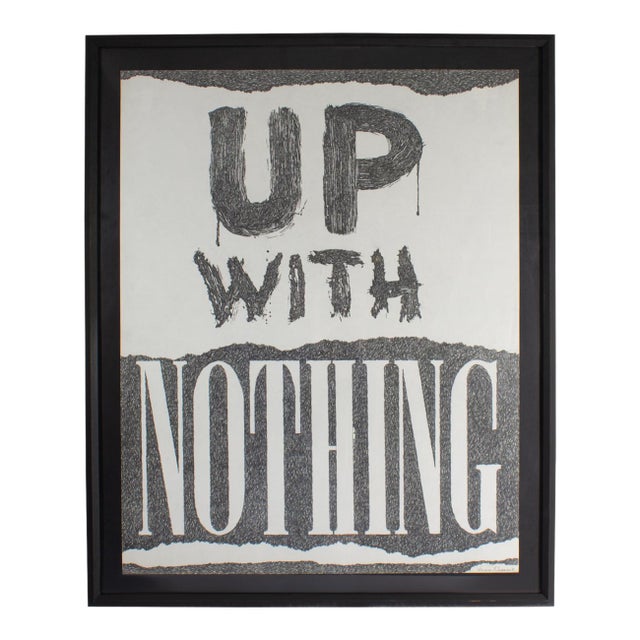 “Up With Nothing” Graphite Drawing by James Spencer Russell For Sale