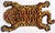 Chinoiserie Vintage Tibetan Tiger Hunting Shape Persian Rug For Sale - Image 3 of 7