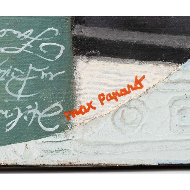 Red Max Papart "Hopi Bird No. 3" Oil on Canvas, 1977 For Sale - Image 8 of 10