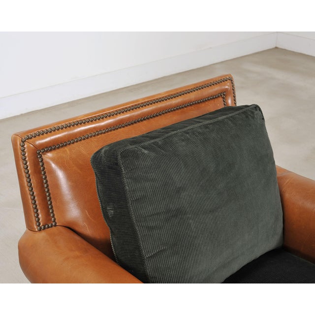 Ralph Lauren Italian Aran Isles Leather Mahogany Club Chair For Sale - Image 15 of 18