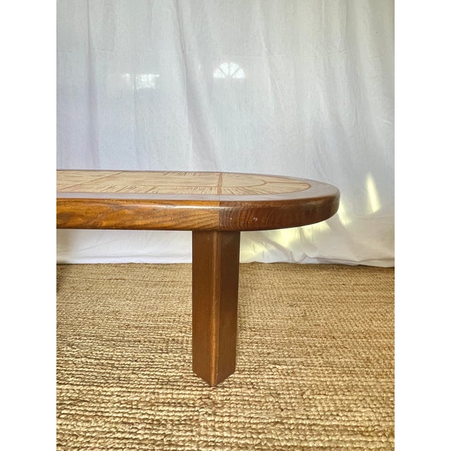 Brown Ceramic and Wood Herbarium Coffee Table, 1970s For Sale - Image 8 of 15