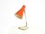 Large, beautiful, original 1950s table lamp. the base and neck are crafted from bent brass tubing, featuring internal...
