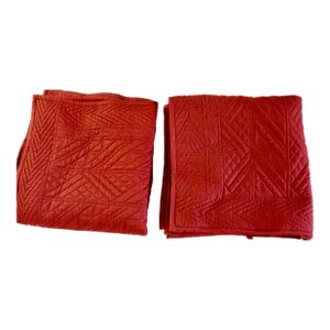 Ralph Lauren Quilted Cotton Euro Sham Pillows 27 X 27 - A Pair