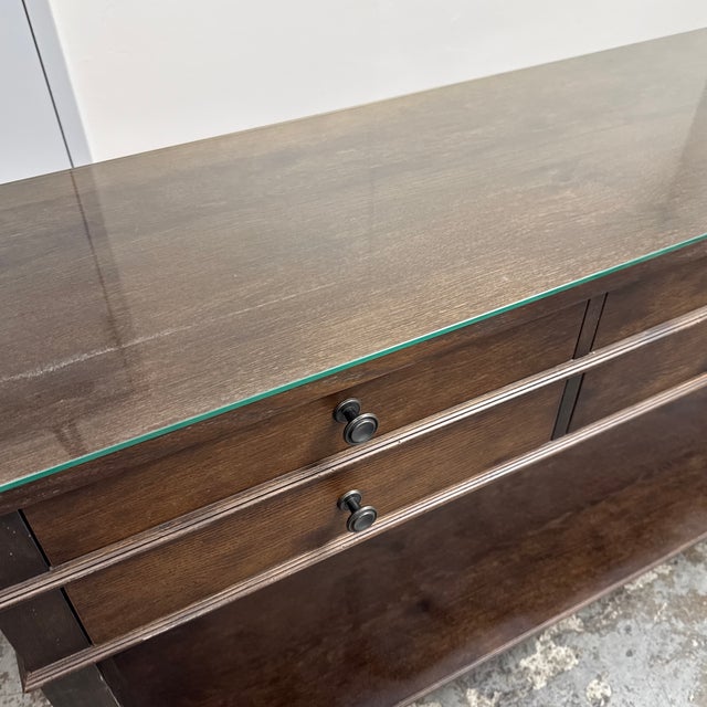 Bassett Furniture Six Drawer Console Table For Sale - Image 11 of 12