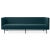 Galore 3 seater dark teal by Warm Nordic Dimensions: D222 x W83 x H 76 cm Material: textile upholstery, powder coated...