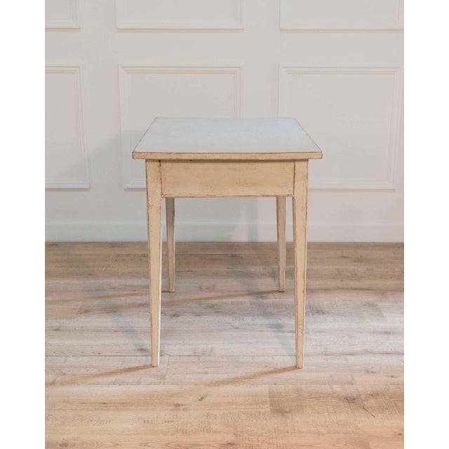 Gustavian (Swedish) 19th Century Swedish Desk, Painted Wood, Antique Design, Circa 1890 For Sale - Image 3 of 8