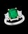 4.5 Carat Emerald Cut Colombian Emerald and 1.4 Carat Diamond 18 Karat Gold Ring For Sale - Image 17 of 18