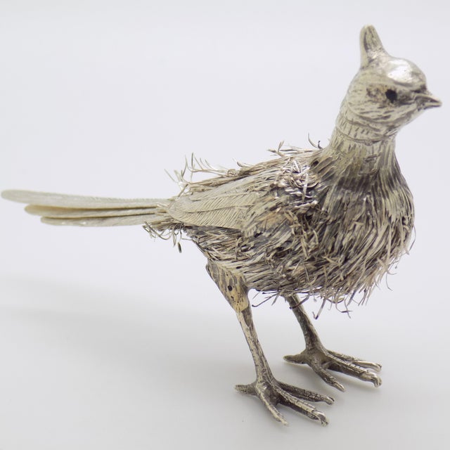 Vintage Italian Silver Bird Figurine, 1970s For Sale - Image 13 of 13