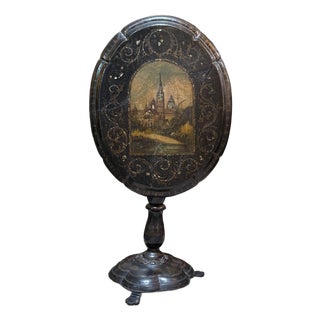 19th Century Victorian Tilt Top Pedestal Table For Sale