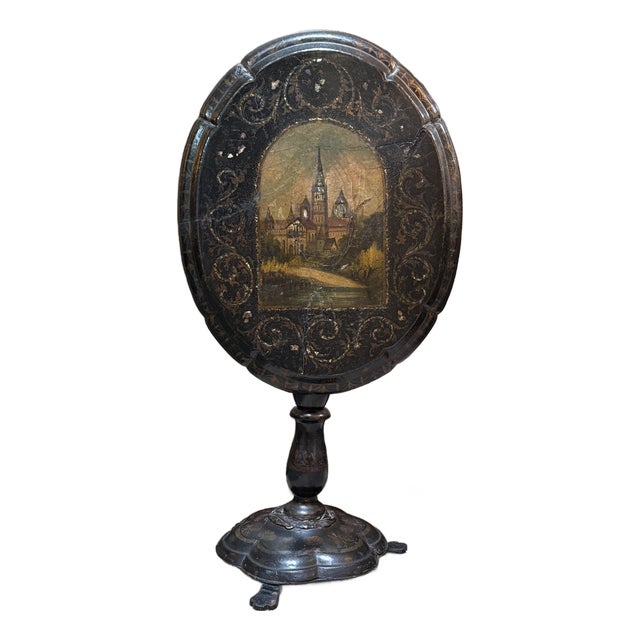 19th Century Victorian Tilt Top Pedestal Table For Sale