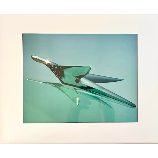 Original Cibachrome Color fine art photograph of a vintage car hood ornament. Titled “Flying “ Photo measures 11”x 14”...
