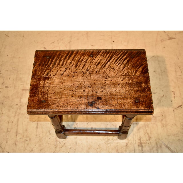 Wood Early 19th Century English Oak Joint Stool For Sale - Image 7 of 8