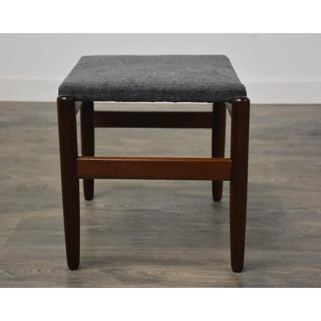 1960s Rosewood Mid Century Modern Ottoman For Sale - Image 5 of 9