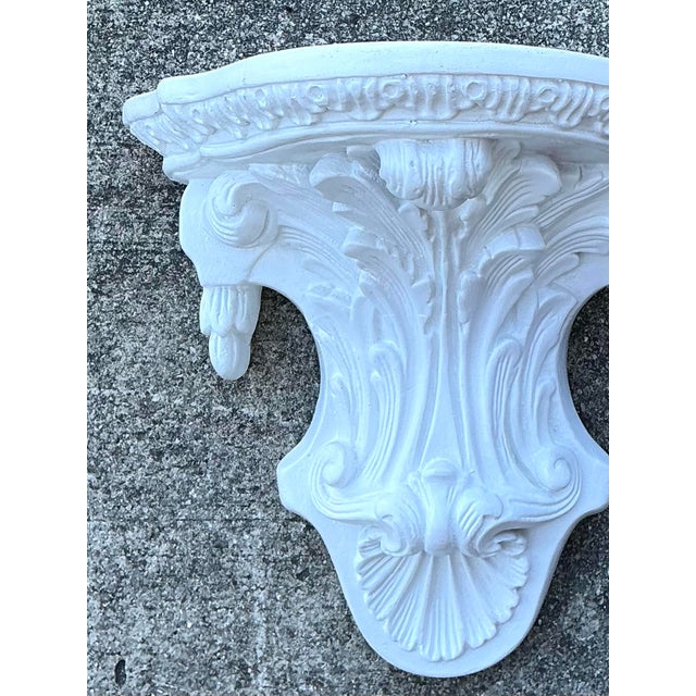 Late 20th Century Vintage Plaster Clamshell Bracket For Sale - Image 5 of 12