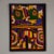 A pen signed abstract serigraph by French artist Jacques Soisson numbered 142/150 and dated 1976.