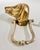 English Vintage Solid Brass Hound Dog Door Knocker, Sporting Dog Entry Hardware For Sale - Image 3 of 10