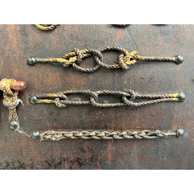 Vintage Nautical Folk Art Knot Plaque, Signed Chairish