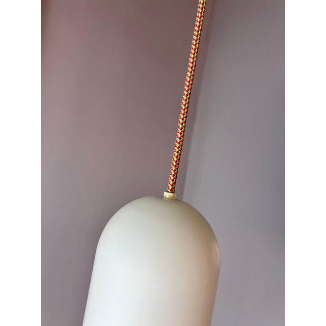 Hanging Lamp in White Opal Glass by Peill & Putzler For Sale - Image 5 of 11
