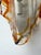 Pair of Sconces Amber Murano Glass by Mazzega, Italy, 1970s For Sale - Image 9 of 12
