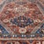 Antique Persian Shiraz Rug Tri-Medallion Geometrics in Rusty Orange and Blue** For Sale - Image 9 of 14