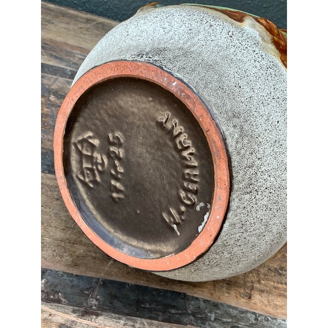 Vintage MCM West German Glazed Ceramic Vase For Sale - Image 12 of 12