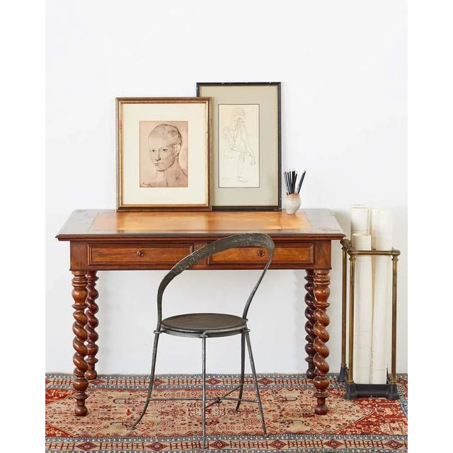 20th century vintage Turkoman style rug or carpet from Pakistan. Hand knotted with vibrant blues and red over a beige...