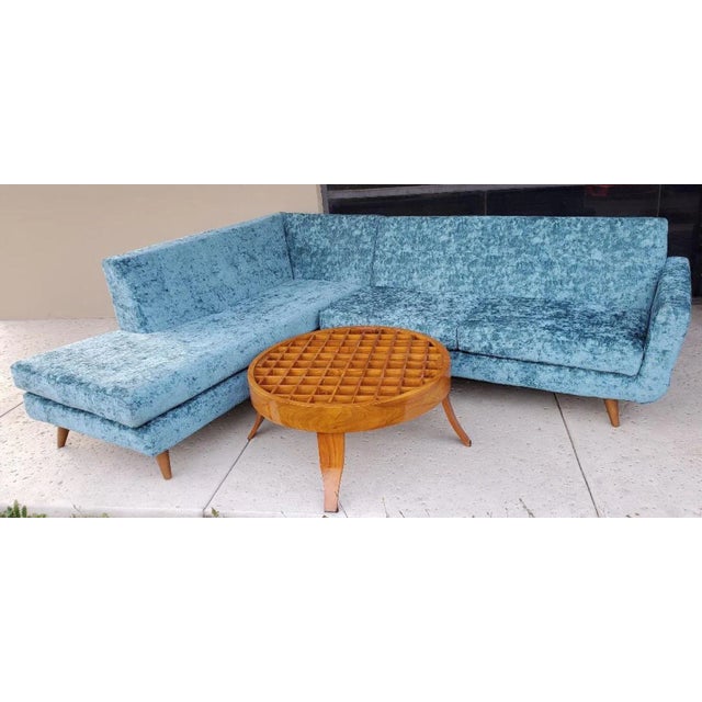 1950s Vintage Gio Ponti Style Grid Pattern Coffee Table With Paddle Like Legs For Sale - Image 12 of 12